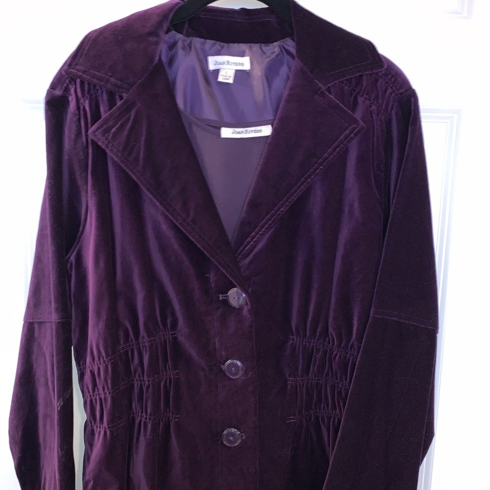 Purple Velvet Jacket + Matching Shell